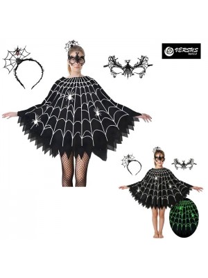 Mantella Carnevale Halloween Ragnatela Spider Net Cosplay Cape SPIDER-NET01
